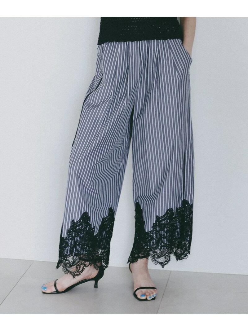 乐天商城 - 【EF(エフ)】レースパジャマパンツ(WOMEN) BAYFLOW ベイフロー パンツ スラックス・ドレスパンツ ブラック【送料無料】[Rakuten Fashion]