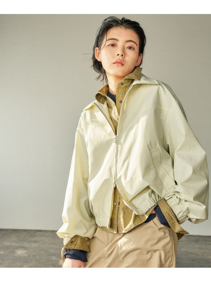 Rakuten - 【SALE／54%OFF】[軽量!!シワになりにくい]Wジップギャザーブルゾン BAYFLOW ベイフロー ジャケット・アウター ブルゾン・ジャンパー ホワイト ブラック【RBA_E】【送料無料】[Rakuten Fashion]