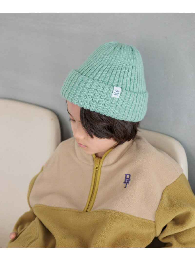 【SALE／22%OFF】[新色登場☆5色展開!]カラーニットワッチ(KIDS) BAYFLOW ベイフロー 帽子 ニット帽・ビーニー オレンジ ブラック パープル【RBA_E】[Rakuten Fashion]