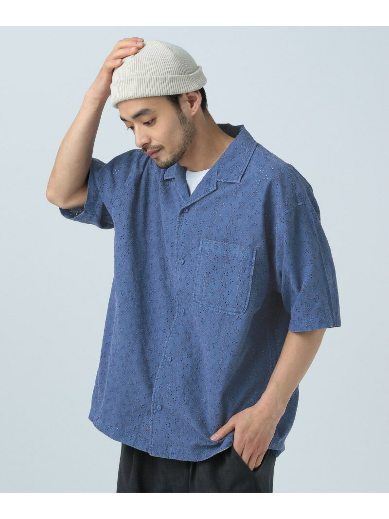 Rakuten - 【SALE／40%OFF】レースピグメント半袖シャツ BAYFLOW ベイフロー トップス シャツ・ブラウス グレー ホワイト ブルー【RBA_E】[Rakuten Fashion]
