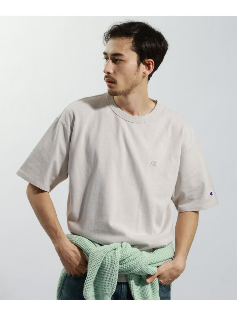 Rakuten - 【Champion(チャンピオン)】別注ピグメントTシャツ BAYFLOW ベイフロー トップス カットソー・Tシャツ ブルー ブラック【送料無料】[Rakuten Fashion]
