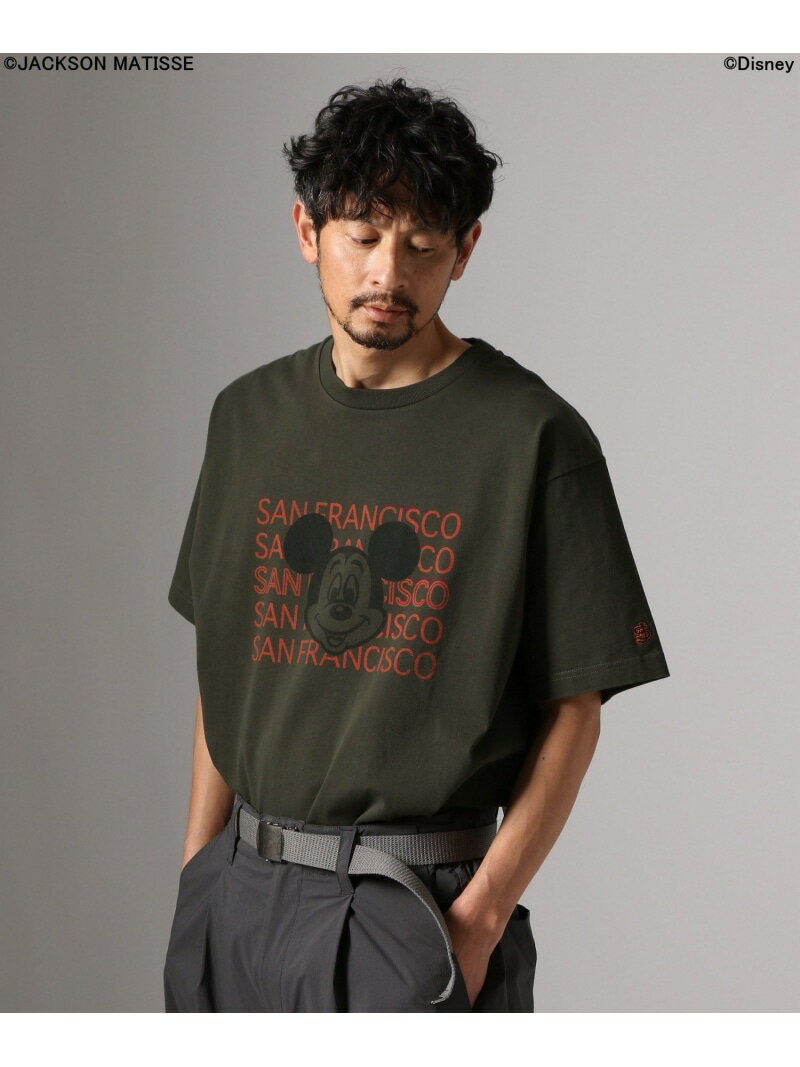 Rakuten - 【JACKSON MATISSE/BAYFLOW】「ミッキーマウス」アメリカンベースボールTEE BAYFLOW ベイフロー トップス カットソー・Tシャツ ホワイト グレー【送料無料】[Rakuten Fashion]