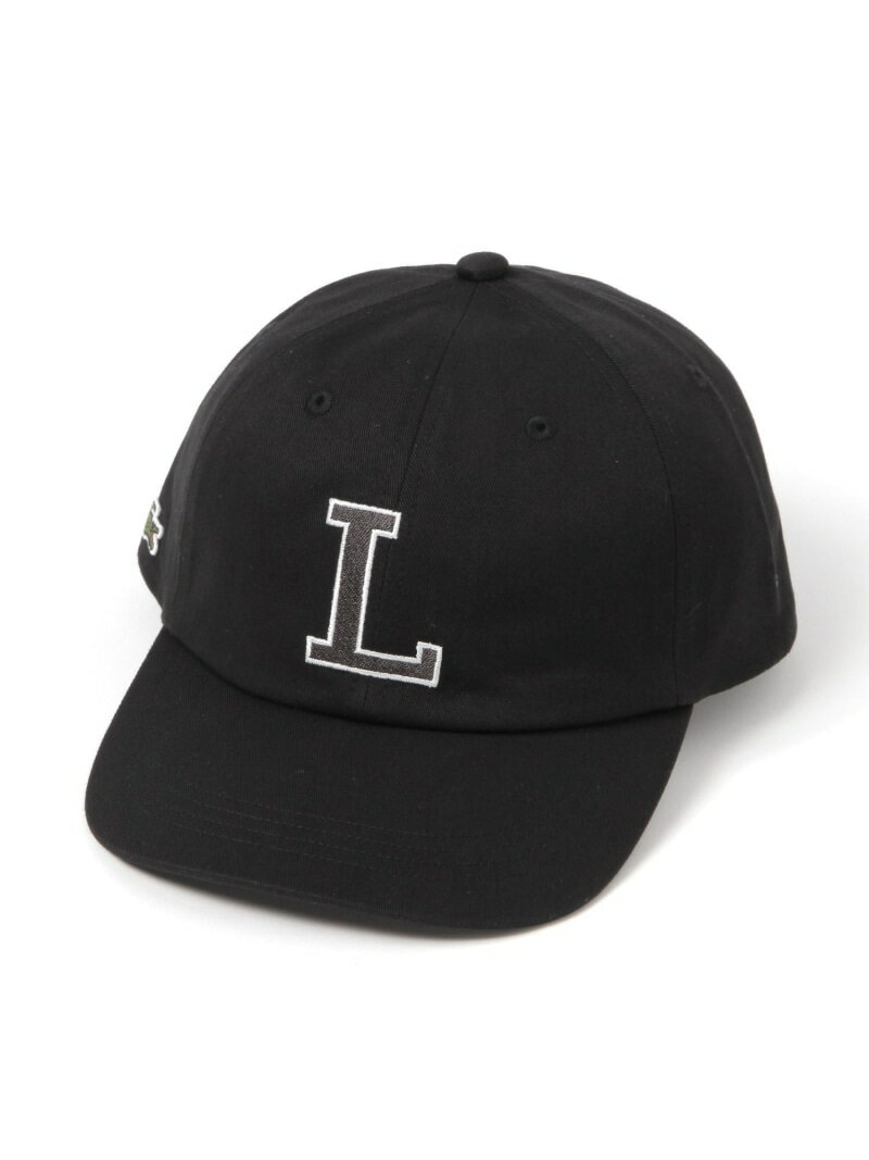 Rakuten - 【LACOSTE(ラコステ)】L CAP BAYFLOW ベイフロー 帽子 キャップ ブラック ベージュ【送料無料】[Rakuten Fashion]