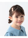 お花3連クリップ(KIDS) BAYFLOW ベイフロー ヘアアクセサリー バレッタ・ヘアクリップ・ヘアピン グリーン ピンク ホワイト[Rakuten Fas...