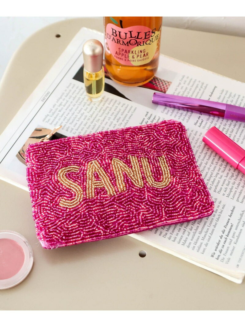 Rakuten - 【ASANTE SANA26】ビーズポーチ10×15 BAYFLOW ベイフロー 財布・ポーチ・ケース ポーチ ピンク ブルー イエロー[Rakuten Fashion]