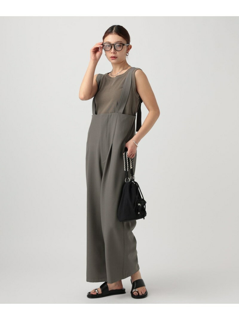 Rakuten - 【SALE／20%OFF】サスペンダーサロペット BAYFLOW ベイフロー オールインワン・オーバーオール オーバーオール・サロペット グレー ブラック【RBA_E】【送料無料】[Rakuten Fashion]