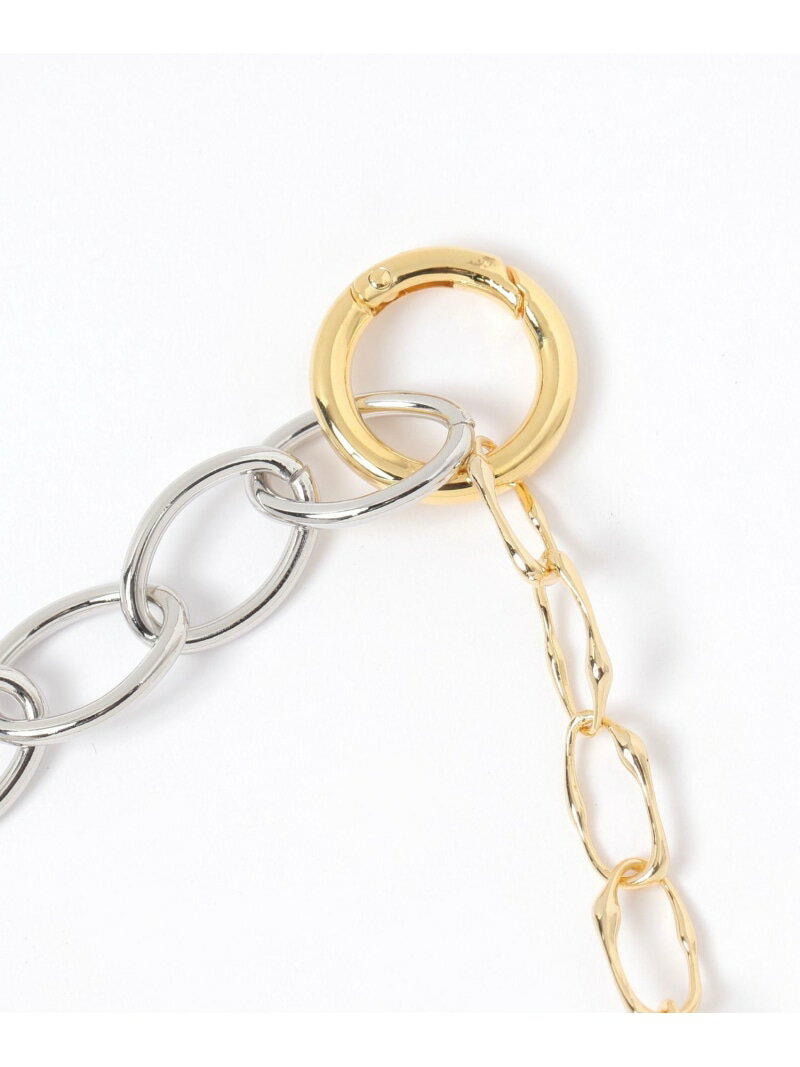 カラビナミックスチェーンネックレス BAYFLOW ベイフロー アクセサリー・腕時計 ネックレス[Rakuten Fashion]