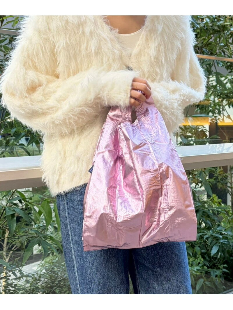 【BAGGU(バグゥ)】メタリックBABY BAYFLOW ベイフロー バッグ エコバッグ・サブバッグ ピンク[Rakuten Fashion]