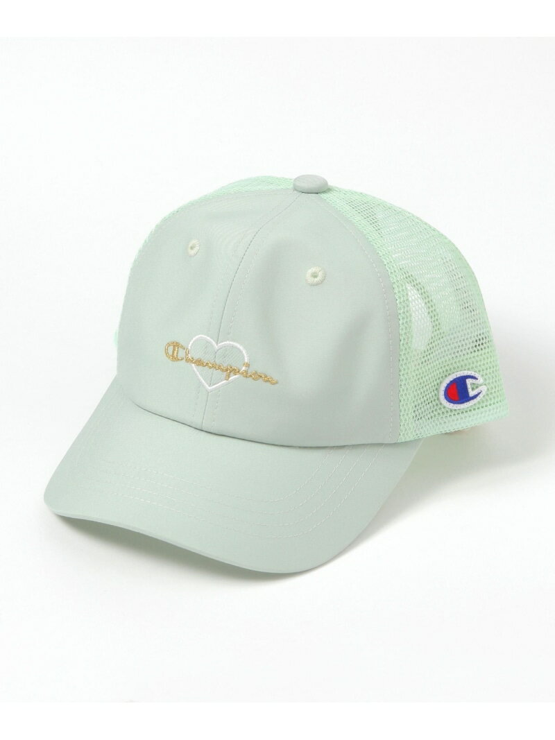 Rakuten - 【Champion(チャンピオン)】ハートメッシュCAP(KIDS) BAYFLOW ベイフロー 帽子 キャップ ブルー ベージュ ブラック グリーン[Rakuten Fashion]