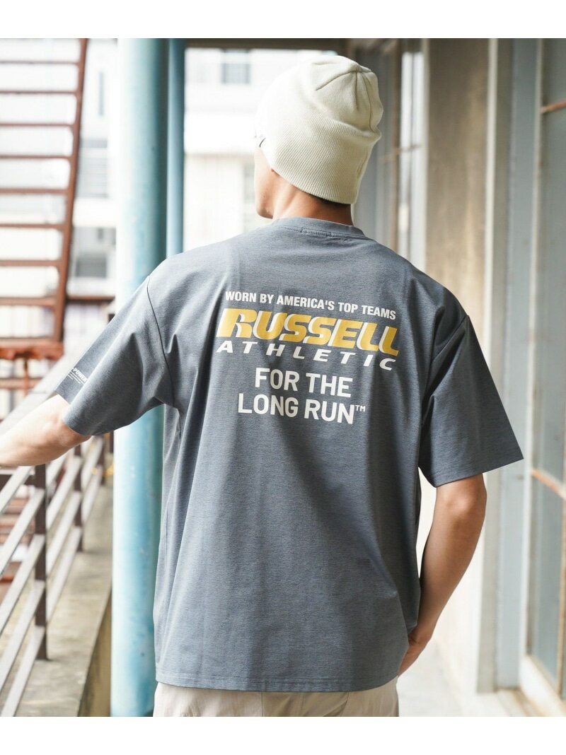 Rakuten - 【RUSSELL ATHLETIC】別注Dri-PowerTシャツ[吸水速乾・シワ軽減] BAYFLOW ベイフロー トップス カットソー・Tシャツ グレー ホワイト【送料無料】[Rakuten Fashion]