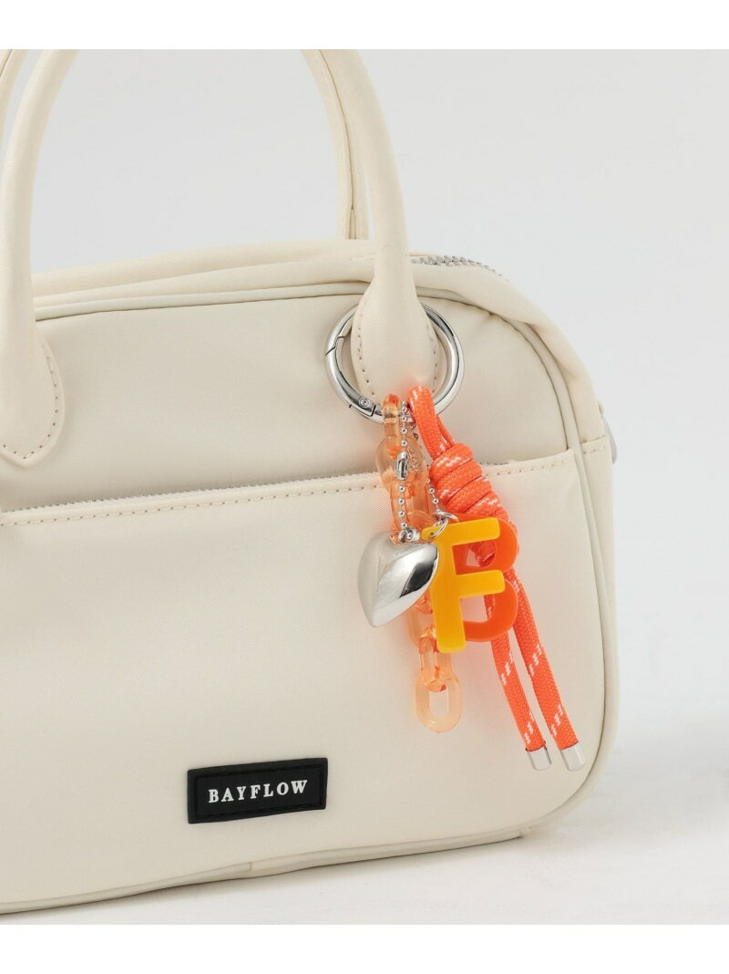 Rakuten - BAYFLOWロゴチャーム BAYFLOW ベイフロー ファッション雑貨 チャーム・キーチェーン オレンジ ブルー[Rakuten Fashion]
