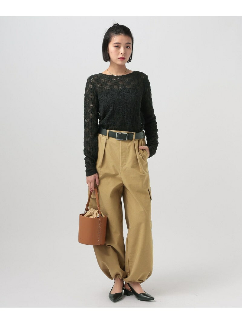 【SALE／50%OFF】ストレッチカーゴバレルパンツ BAYFLOW ベイフロー パンツ その他のパンツ カーキグリーン ベージュ【RBA_E】【送料無料】[Rakuten Fashion] bayflow-10014429 BAYFLOW サンプル画像3