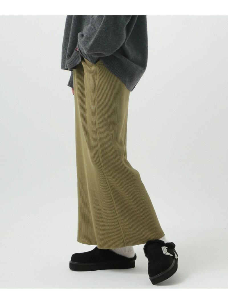 【SALE／40%OFF】≪新色カーキが登場!!≫[ストレッチ入り♪細見え]カットリブスカート BAYFLOW ベイフロー..