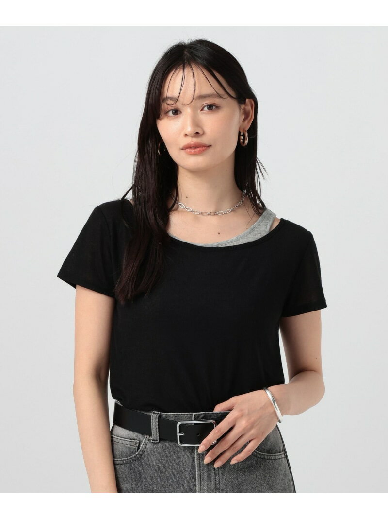 Rakuten - ≪予約≫[WEB限定]マルチWAYレイヤードセットTEE BAYFLOW ベイフロー トップス カットソー・Tシャツ ブラウン ブラック ピンク【送料無料】[Rakuten Fashion]