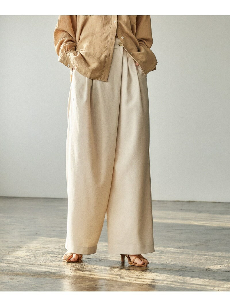 [セットアップ可能]リネンラップパンツ BAYFLOW ベイフロー パンツ その他のパンツ ホワイト イエロー【送料無料】[Rakuten Fashion]のサムネイル