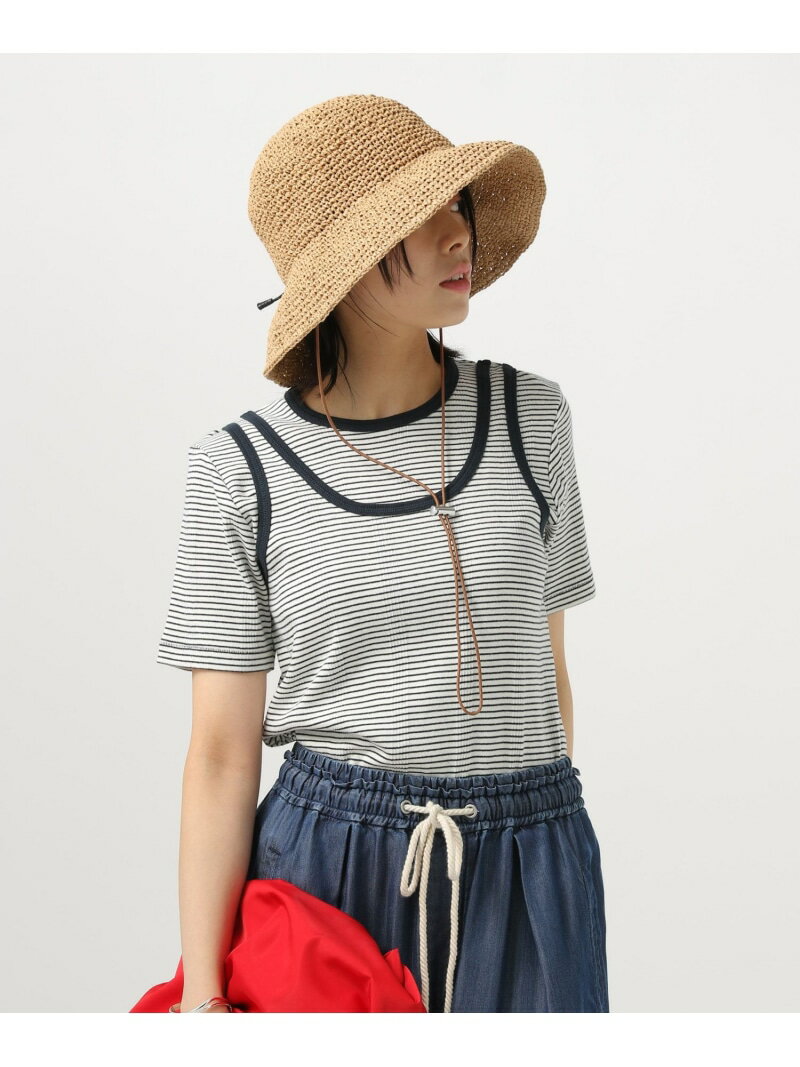Rakuten - 【SALE／40%OFF】【MILLER(ミラー)】別注2PレイヤードT BAYFLOW ベイフロー トップス カットソー・Tシャツ ブラウン ホワイト【RBA_E】【送料無料】[Rakuten Fashion]