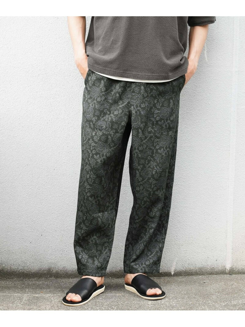 乐天商城 - リゾート柄リラックスパンツ BAYFLOW ベイフロー パンツ その他のパンツ ネイビー ブラック ベージュ【送料無料】[Rakuten Fashion]
