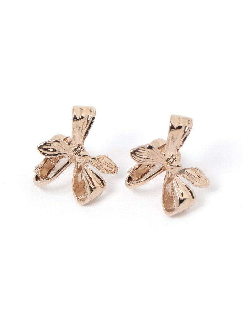 リボンモチーフイヤリング BAYFLOW ベイフロー アクセサリー・腕時計 イヤリング・イヤーカフ ゴールド..