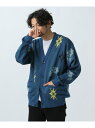 【SALE/51%OFF】マルチパターンジャガードニットカーディガン BAYFLOW ベイフロー トップス ベスト・ジレ グレー レッド ブルー【RBA_E】【...