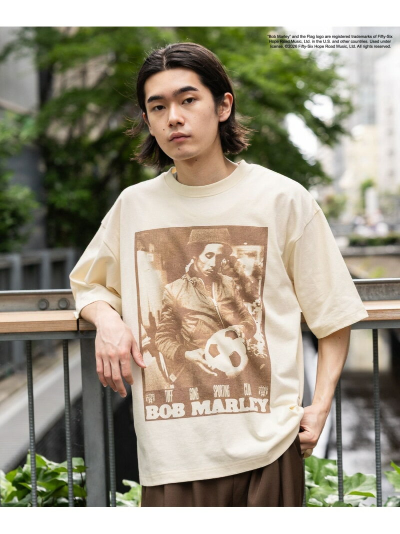 乐天商城 - 【Bob Marley(ボブ・マーリー)】プリントTシャツ BAYFLOW ベイフロー トップス カットソー・Tシャツ グレー ホワイト【送料無料】[Rakuten Fashion]