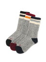 【Healthknit(ヘルスニット)】シンカーライン3Pソックス BAYFLOW ベイフロー 靴下・レッグウェア 靴下 グレー[Rakuten Fashion...