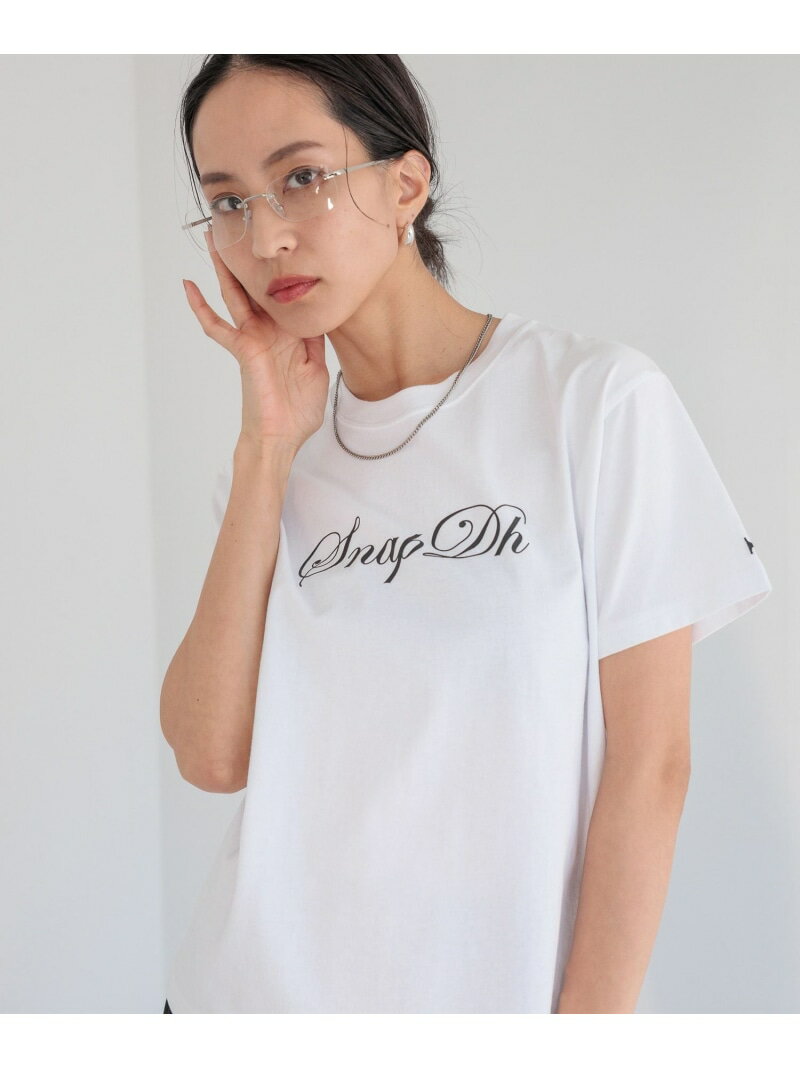 Rakuten - 【HEREIAM】Snap Dh TEE HEREIAM ベイフロー トップス カットソー・Tシャツ ブラック ホワイト【送料無料】[Rakuten Fashion]