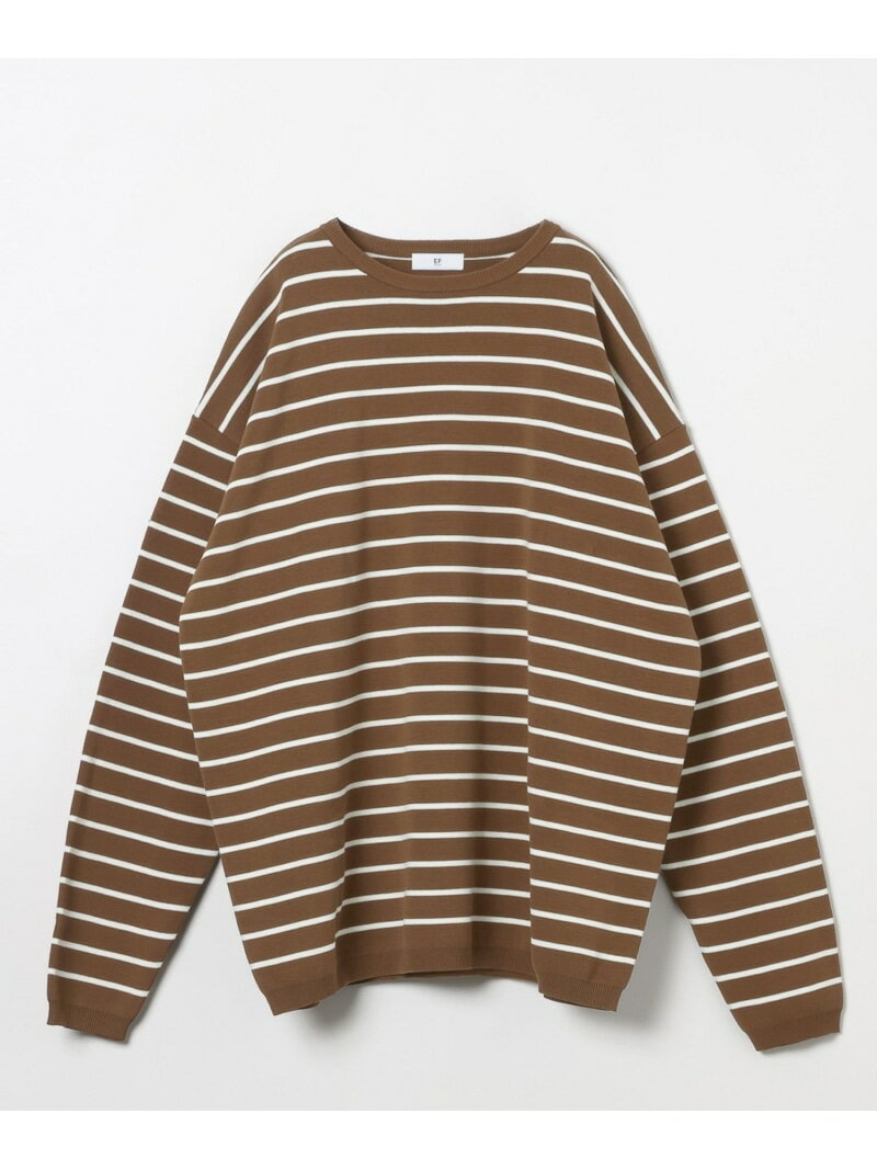 Rakuten - 【EF(エフ)】ボーダーロングスリーブニット(MEN) BAYFLOW ベイフロー トップス ニット【送料無料】[Rakuten Fashion]