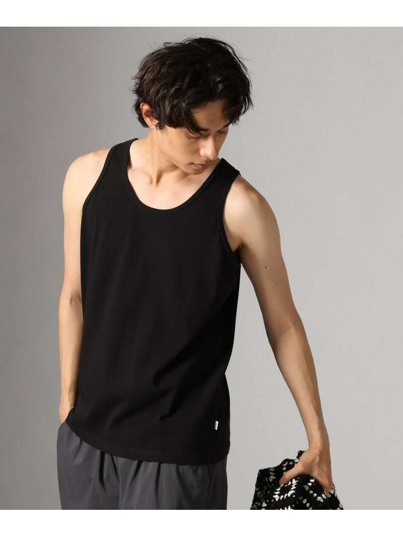 乐天商城 - BASICタンクトップ BAYFLOW ベイフロー トップス ノースリーブ・タンクトップ ブラック ホワイト[Rakuten Fashion]