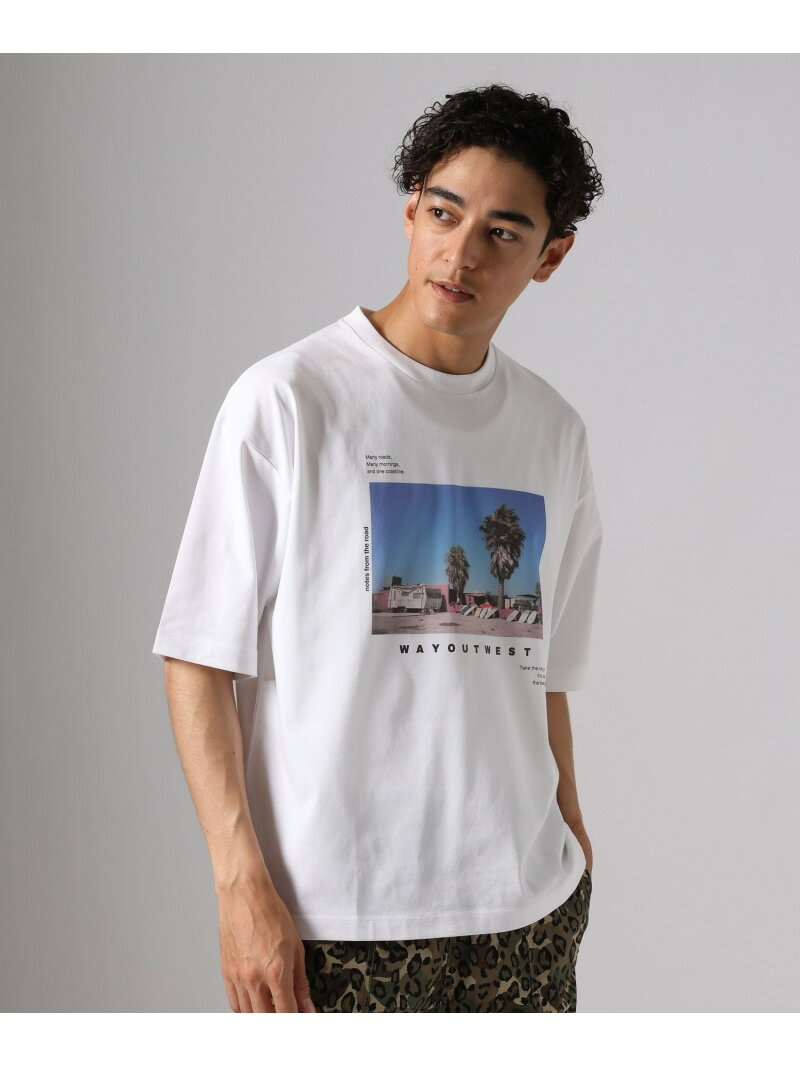 Rakuten - 【接触冷感】フォトクールTシャツ BAYFLOW ベイフロー トップス カットソー・Tシャツ ブラック グリーン ホワイト【送料無料】[Rakuten Fashion]