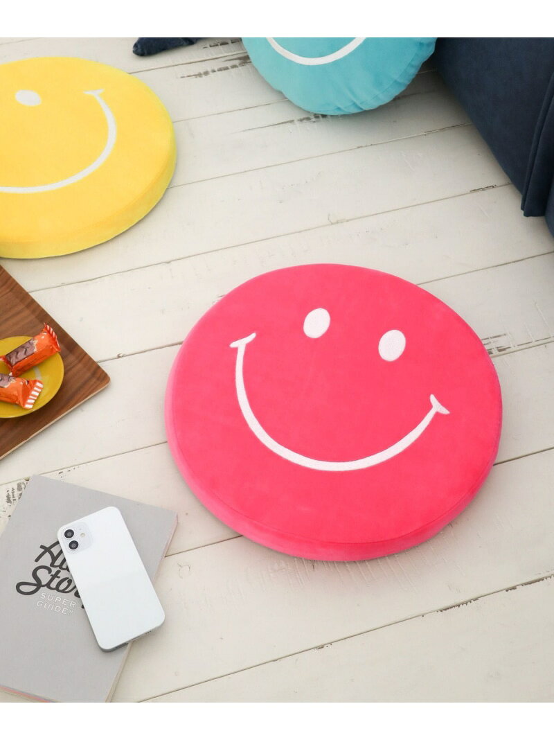 [低反発で疲れにくい♪]SMILEシートクッション BAYFLOW ベイフロー インテリア・生活雑貨 クッション・クッションカバー イエロー ピンク ブルー[Rakuten Fashion] [2]