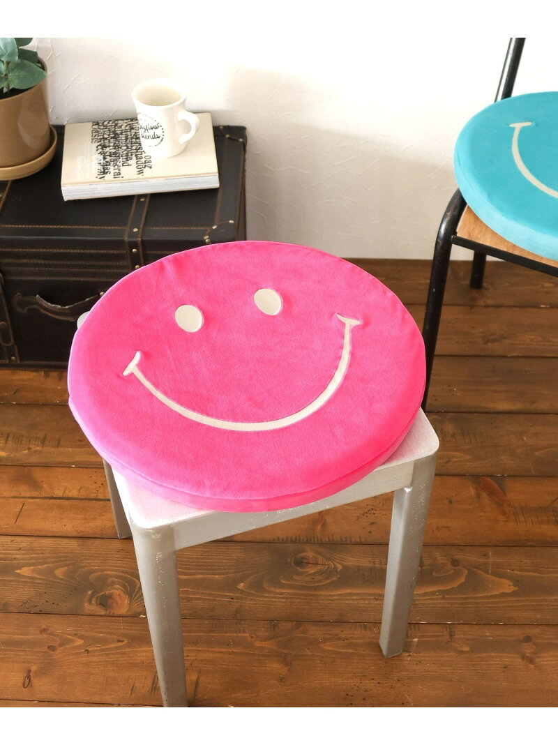 [低反発で疲れにくい♪]SMILEシートクッション BAYFLOW ベイフロー インテリア・生活雑貨 クッション・クッションカバー イエロー ピンク ブルー[Rakuten Fashion] [3]