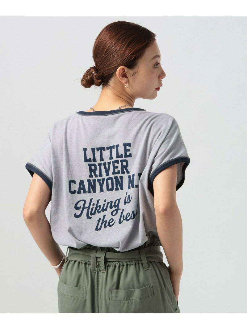 Rakuten - 【RUSSELL ATHLETIC (ラッセルアスレティック)】グラフィックフレンチスリーブT BAYFLOW ベイフロー トップス カットソー・Tシャツ グレー イエロー【送料無料】[Rakuten Fashion]
