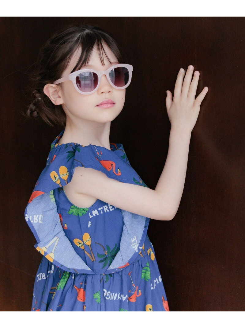 [UVカット機能つき]クリアサングラス(KIDS) BAYFLOW ベイフロー ファッション雑貨 サングラス ベージュ..