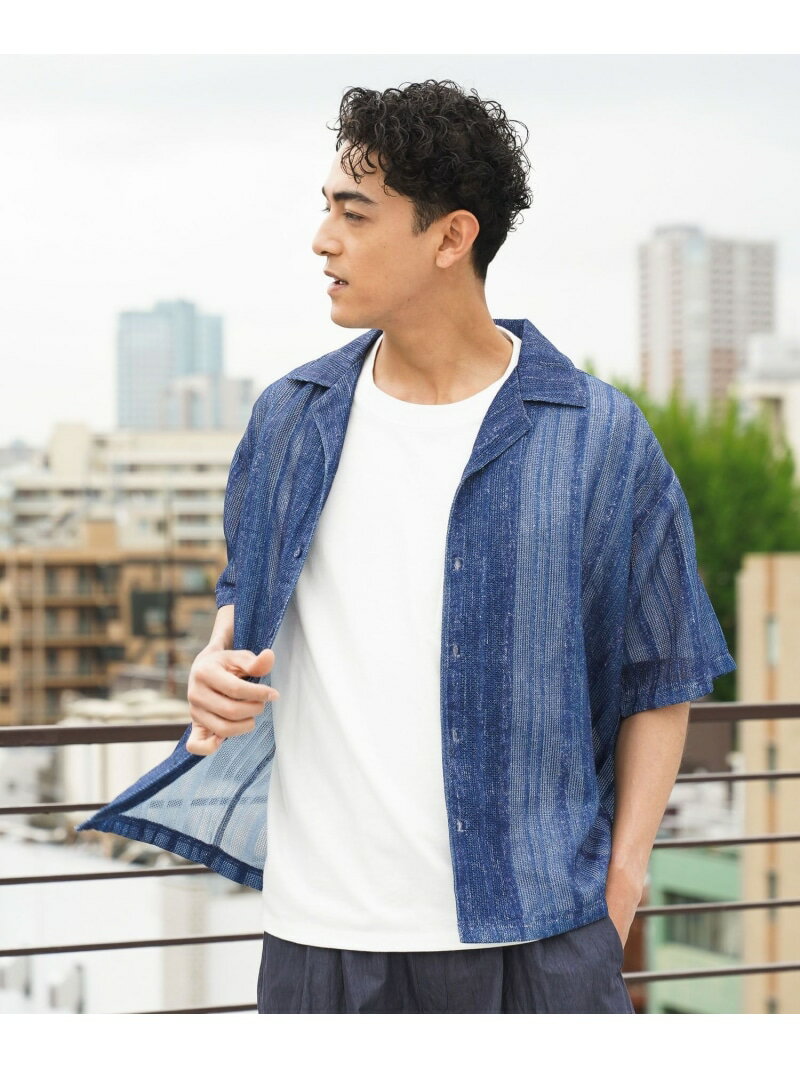 Rakuten - インディゴライクレースシャツ BAYFLOW ベイフロー トップス シャツ・ブラウス ピンク【先行予約】*【送料無料】[Rakuten Fashion]