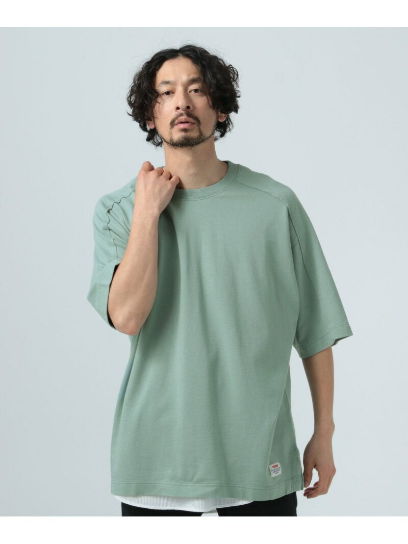 楽天BAYFLOW【SALE／50％OFF】[セットでお得!]インレイレイヤード半袖Tシャツ BAYFLOW ベイフロー トップス カットソー・Tシャツ カーキグリーン ホワイト グレー グリーン【RBA_E】[Rakuten Fashion]