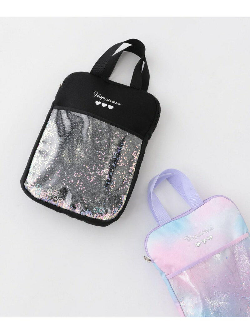 Rakuten - [学校や習い事に♪]スパンコールタブレットケース[33cm×23.5cm](KIDS) BAYFLOW ベイフロー バッグ トートバッグ ブラック[Rakuten Fashion]