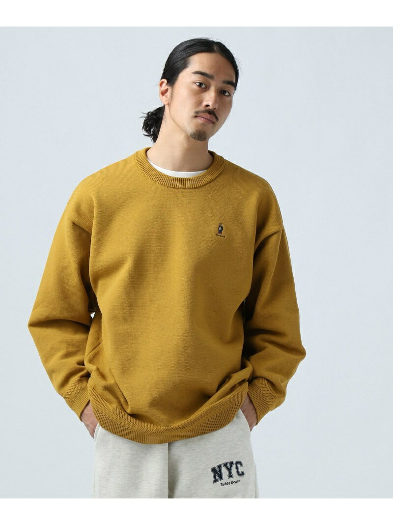 Bayflow メンズ 人気沸騰 ニット ベイフロー M Teddy Knit グリーン 長袖ニット イエロー レッド Fashion Rakuten Po