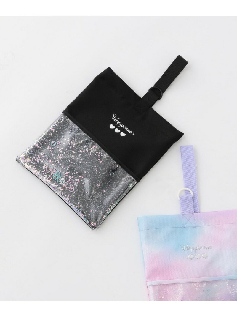 Rakuten - 【SALE／20%OFF】[お洗濯可能な巾着付き♪]スパンコールシューズケース[29cm×25cm](KIDS) BAYFLOW ベイフロー バッグ トートバッグ ブラック【RBA_E】[Rakuten Fashion]