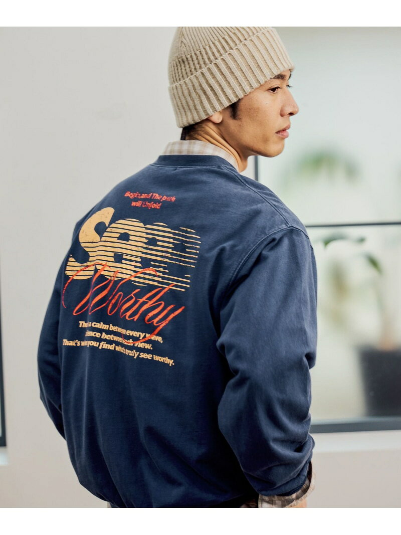 Rakuten - 【SALE／35%OFF】SNOWバックプリントTシャツ BAYFLOW ベイフロー トップス カットソー・Tシャツ ネイビー ホワイト グレー パープル【RBA_E】[Rakuten Fashion]