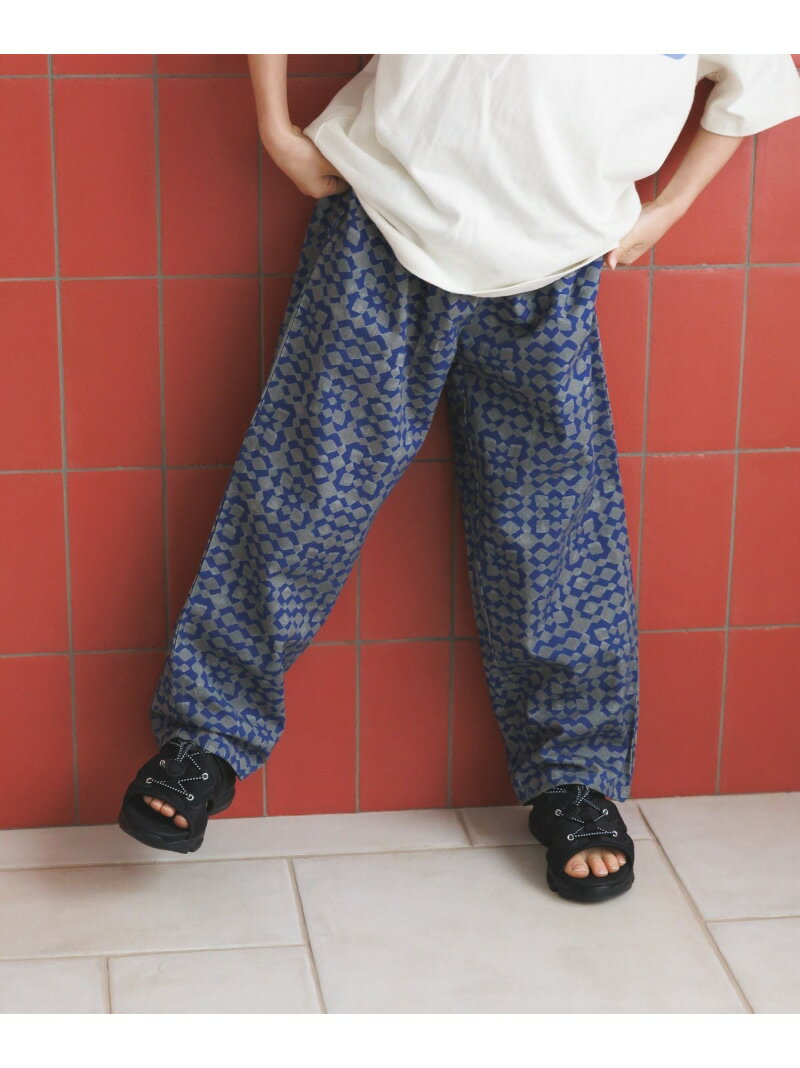 Short Pants - [ゆったりシルエット♪]イージーリラックス柄パンツ(KIDS) BAYFLOW ベイフロー パンツ その他のパンツ グレー パープル グリーン【送料無料】[Rakuten Fashion]