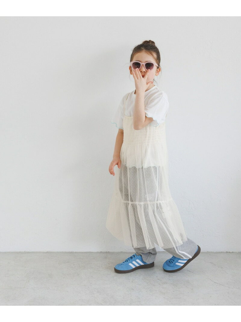 Rakuten - [Tシャツ+ワンピSET(3way)]チュールセットワンピース(KIDS) BAYFLOW ベイフロー ワンピース・ドレス ワンピース ブラック ホワイト【送料無料】[Rakuten Fashion]
