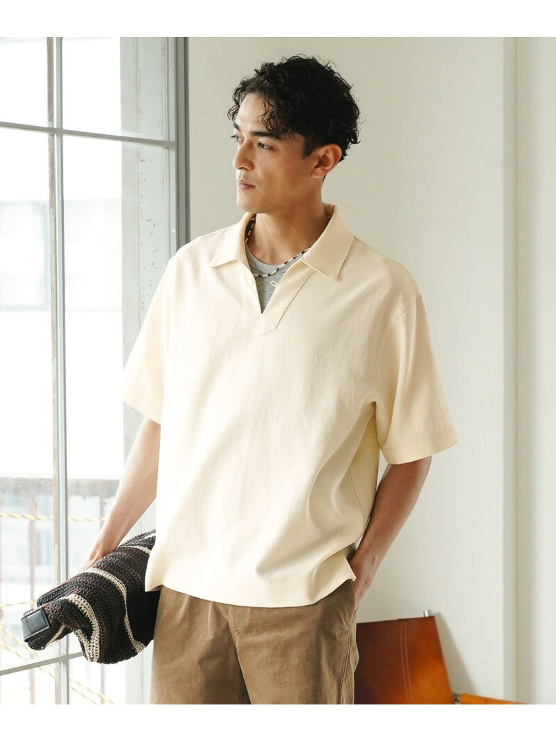乐天商城 - 【SALE／20%OFF】キーネックシャツ BAYFLOW ベイフロー トップス カットソー・Tシャツ ブラウン ホワイト【RBA_E】【送料無料】[Rakuten Fashion]