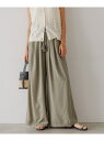 【SALE/15%OFF】テンセル(TM)繊維混ワイドパンツ BAYFLOW ベイフロー パンツ その他のパンツ グレー カーキグリーン【RBA_E】【送料無料...