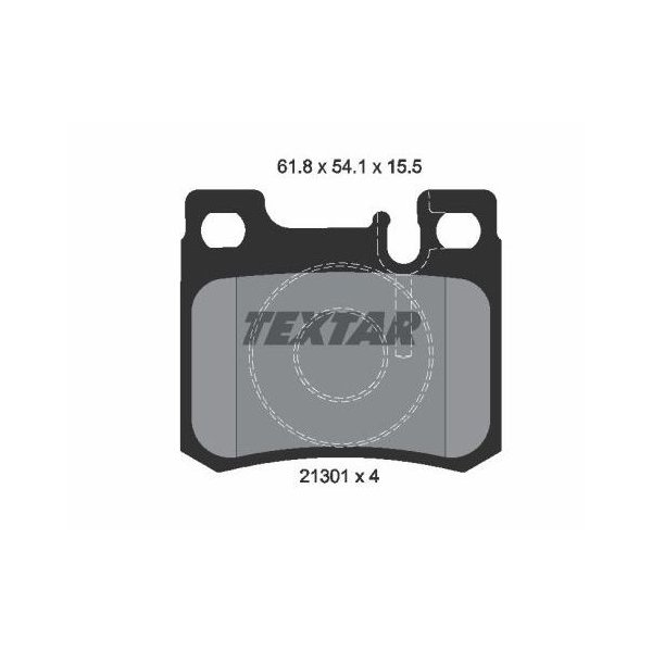 訳あり TEXTAR ブレーキ パッド ベンツ W201 W124 等 ブレーキパッド リヤ 新品 0024200120