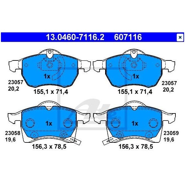  ATE ֥졼 ѥå ڥ ȥ ֥졼ѥå ե  1605035