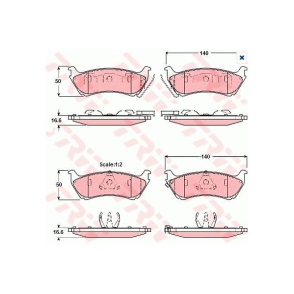  TRW ֥졼 ѥå ٥ M饹 W163 ֥졼ѥå   1634200420