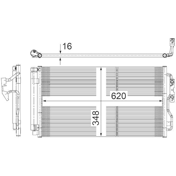 BMW エアコンコンデンサー 64506804722 優良品