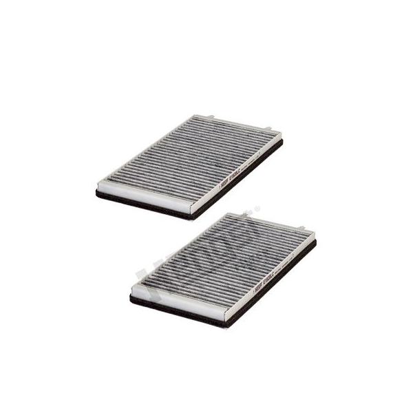 BMW エアコンフィルター ダストフィルター 7シリーズ E65 E66 E67 2個入り 64119272643 64116921019 64310146843 E1920LC-2 HENGST製