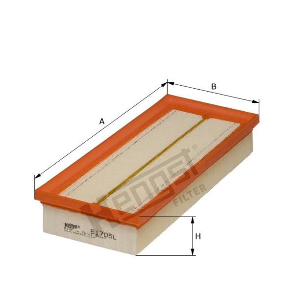 ベンツ エアーフィルター エアーエレメント Cクラス W205 Gクラス W463 GLC X253 C253 等 1770940004 HENGST製