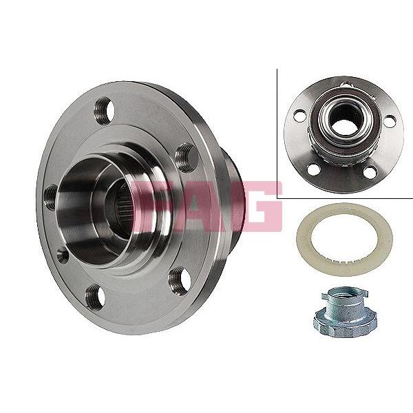 VW アウディ フロントホイールハブベアリング 左右共通 片側分 A1 8X ポロ 9N 6R AW1 BZ1 AE1 6C0407621 6R0407621A FAG製